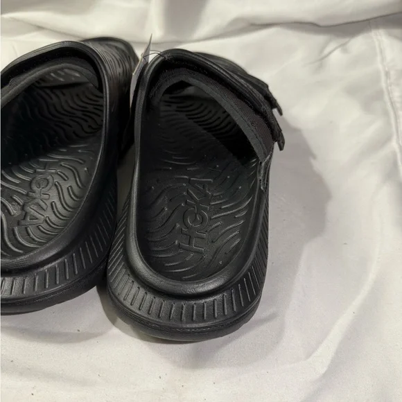 Hoka Ora Luxe Women’s Black Recovery Slide Women’s Size 6 - Picture 4 of 6